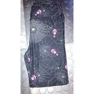 RARE OS Lularoe Pink Spider Web Leggings